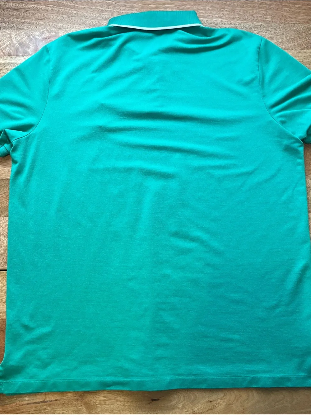 Ralph Lauren Golf Men’s Teal Polo with White Pony & Collar Trim